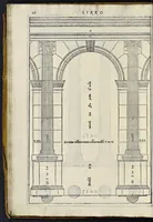 Picture 6 of 49 from I quattro libri dell'architettura di Andrea Palladio : ne' quali, dopo vn breue trattato de' cinque ordini, & di quelli auertimenti, che sono piu necessarij nel fabricare : si tratta delle case priuate, delle vie, dei ponti, delle piazze, dei xisti, et de' tempij (1581), leaf 49