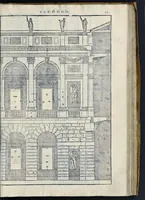 Picture 12 of 49 from I quattro libri dell'architettura di Andrea Palladio : ne' quali, dopo vn breue trattato de' cinque ordini, & di quelli auertimenti, che sono piu necessarij nel fabricare : si tratta delle case priuate, delle vie, dei ponti, delle piazze, dei xisti, et de' tempij (1581), leaf 86