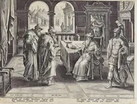 Picture 24 of 31 from Passio, mors, et ressvrrectio dn. nostri Iesv Christi : iconobus artificiosissimis (1571), leaf 66