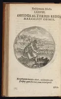 Picture 33 of 43 from Centuria exquisitissimorum symbolorum et emblematum : historiarum sacro-prophanarum moralium & politicarum cultoribus perquam utilis & necessaria : ex eruditissimis prisci & moderni saeculi auctoribus collecta, quae propter illorum praestantiam tanquam continuatio famosi Joachimi Camerarii intitulari potest (1680), leaf 159
