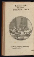 Picture 36 of 43 from Centuria exquisitissimorum symbolorum et emblematum : historiarum sacro-prophanarum moralium & politicarum cultoribus perquam utilis & necessaria : ex eruditissimis prisci & moderni saeculi auctoribus collecta, quae propter illorum praestantiam tanquam continuatio famosi Joachimi Camerarii intitulari potest (1680), leaf 171