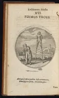 Picture 10 of 43 from Centuria exquisitissimorum symbolorum et emblematum : historiarum sacro-prophanarum moralium & politicarum cultoribus perquam utilis & necessaria : ex eruditissimis prisci & moderni saeculi auctoribus collecta, quae propter illorum praestantiam tanquam continuatio famosi Joachimi Camerarii intitulari potest (1680), leaf 35