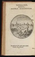 Picture 21 of 43 from Centuria exquisitissimorum symbolorum et emblematum : historiarum sacro-prophanarum moralium & politicarum cultoribus perquam utilis & necessaria : ex eruditissimis prisci & moderni saeculi auctoribus collecta, quae propter illorum praestantiam tanquam continuatio famosi Joachimi Camerarii intitulari potest (1680), leaf 75