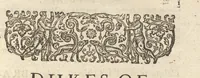 An illustration from A genealogical history of the kings of Portugal : And of all those illustrious houses that in masculine line are branched from that royal family. Containing a discourse of their several lives, marriages, and issues, times of birth, death, and places of burial. With their armes and emblazons according to their several alterations, as also their symboles and mottoes, all engraven in copper-plates (1662)