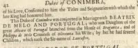 Picture 21 of 21 from A genealogical history of the kings of Portugal : And of all those illustrious houses that in masculine line are branched from that royal family. Containing a discourse of their several lives, marriages, and issues, times of birth, death, and places of burial. With their armes and emblazons according to their several alterations, as also their symboles and mottoes, all engraven in copper-plates (1662), leaf 207