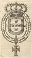 Picture 15 of 21 from A genealogical history of the kings of Portugal : And of all those illustrious houses that in masculine line are branched from that royal family. Containing a discourse of their several lives, marriages, and issues, times of birth, death, and places of burial. With their armes and emblazons according to their several alterations, as also their symboles and mottoes, all engraven in copper-plates (1662), leaf 88