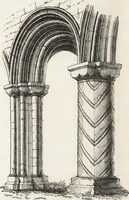 An illustration from An introduction to the study of Gothic architecture (1861)