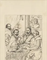 An illustration from Handbook of painting. The German, Flemish, and Dutch schools (1860)