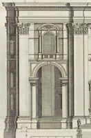 Picture 19 of 41 from Architettura della basilica di S. Pietro in Vaticano : Opera di Bramante Lazzari, Michel'Angelo Bonarota, Carlo Maderni, e altri famosi architetti (1684), leaf 105