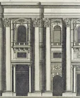 Picture 20 of 41 from Architettura della basilica di S. Pietro in Vaticano : Opera di Bramante Lazzari, Michel'Angelo Bonarota, Carlo Maderni, e altri famosi architetti (1684), leaf 106