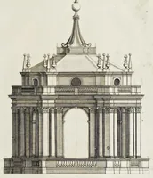 Picture 22 of 41 from Architettura della basilica di S. Pietro in Vaticano : Opera di Bramante Lazzari, Michel'Angelo Bonarota, Carlo Maderni, e altri famosi architetti (1684), leaf 112