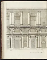 Picture 24 of 41 from Architettura della basilica di S. Pietro in Vaticano : Opera di Bramante Lazzari, Michel'Angelo Bonarota, Carlo Maderni, e altri famosi architetti (1684), leaf 115
