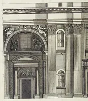 Picture 30 of 41 from Architettura della basilica di S. Pietro in Vaticano : Opera di Bramante Lazzari, Michel'Angelo Bonarota, Carlo Maderni, e altri famosi architetti (1684), leaf 133