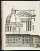 Picture 32 of 41 from Architettura della basilica di S. Pietro in Vaticano : Opera di Bramante Lazzari, Michel'Angelo Bonarota, Carlo Maderni, e altri famosi architetti (1684), leaf 137