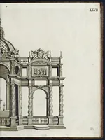 Picture 36 of 41 from Architettura della basilica di S. Pietro in Vaticano : Opera di Bramante Lazzari, Michel'Angelo Bonarota, Carlo Maderni, e altri famosi architetti (1684), leaf 150