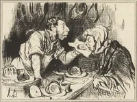 An illustration from Catalogue raisonné de l'oeuvre lithographié de Honoré Daumier (1904)