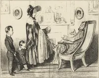 An illustration from Catalogue raisonné de l'oeuvre lithographié de Honoré Daumier (1904)