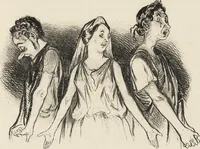 An illustration from Catalogue raisonné de l'oeuvre lithographié de Honoré Daumier (1904)