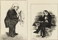 An illustration from Catalogue raisonné de l'oeuvre lithographié de Honoré Daumier (1904)
