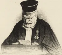 An illustration from Catalogue raisonné de l'oeuvre lithographié de Honoré Daumier (1904)