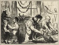 An illustration from Catalogue raisonné de l'oeuvre lithographié de Honoré Daumier (1904)