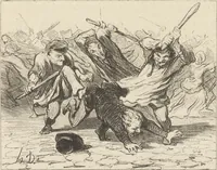 An illustration from Catalogue raisonné de l'oeuvre lithographié de Honoré Daumier (1904)