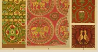 An illustration from Stil-Lehre für farbige Flächen-Verzierung und Gewebe-Musterung (1909)