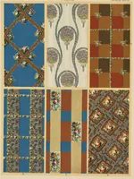 An illustration from Stil-Lehre für farbige Flächen-Verzierung und Gewebe-Musterung (1909)