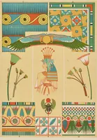 An illustration from Stil-Lehre für farbige Flächen-Verzierung und Gewebe-Musterung (1909)