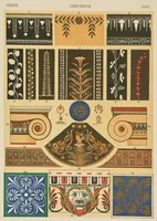 An illustration from Stil-Lehre für farbige Flächen-Verzierung und Gewebe-Musterung (1909)