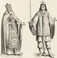 An illustration from Military and religious life in the Middle Ages and at the period of the Renaissance (1870)