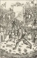 An illustration from Military and religious life in the Middle Ages and at the period of the Renaissance (1870)