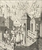 An illustration from Military and religious life in the Middle Ages and at the period of the Renaissance (1870)