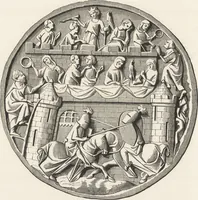 An illustration from Military and religious life in the Middle Ages and at the period of the Renaissance (1870)