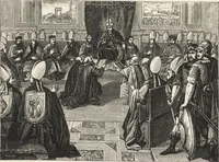 An illustration from Military and religious life in the Middle Ages and at the period of the Renaissance (1870)