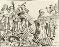 An illustration from Military and religious life in the Middle Ages and at the period of the Renaissance (1870)
