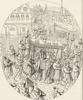 An illustration from Military and religious life in the Middle Ages and at the period of the Renaissance (1870)