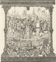 An illustration from Military and religious life in the Middle Ages and at the period of the Renaissance (1870)
