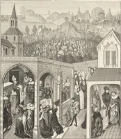 An illustration from Military and religious life in the Middle Ages and at the period of the Renaissance (1870)