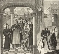 An illustration from Military and religious life in the Middle Ages and at the period of the Renaissance (1870)
