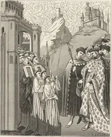 An illustration from Military and religious life in the Middle Ages and at the period of the Renaissance (1870)