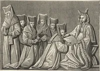 An illustration from Military and religious life in the Middle Ages and at the period of the Renaissance (1870)
