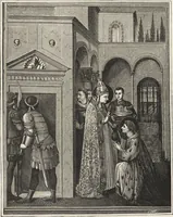 An illustration from Military and religious life in the Middle Ages and at the period of the Renaissance (1870)