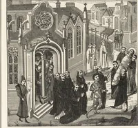An illustration from Military and religious life in the Middle Ages and at the period of the Renaissance (1870)