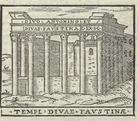 An illustration from Bartholomaei Marliani Vrbis Romae topographia; accvrate', tvm ex vetervm, tum etiam recentiorum fontibus hausta, (1588)