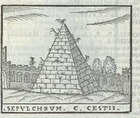 An illustration from Bartholomaei Marliani Vrbis Romae topographia; accvrate', tvm ex vetervm, tum etiam recentiorum fontibus hausta, (1588)