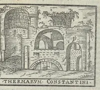 Picture 27 of 59 from Bartholomaei Marliani Vrbis Romae topographia; accvrate', tvm ex vetervm, tum etiam recentiorum fontibus hausta, (1588), leaf 208
