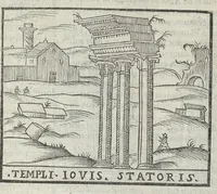 An illustration from Bartholomaei Marliani Vrbis Romae topographia; accvrate', tvm ex vetervm, tum etiam recentiorum fontibus hausta, (1588)