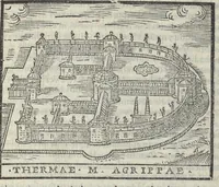 An illustration from Bartholomaei Marliani Vrbis Romae topographia; accvrate', tvm ex vetervm, tum etiam recentiorum fontibus hausta, (1588)