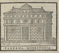 An illustration from Bartholomaei Marliani Vrbis Romae topographia; accvrate', tvm ex vetervm, tum etiam recentiorum fontibus hausta, (1588)